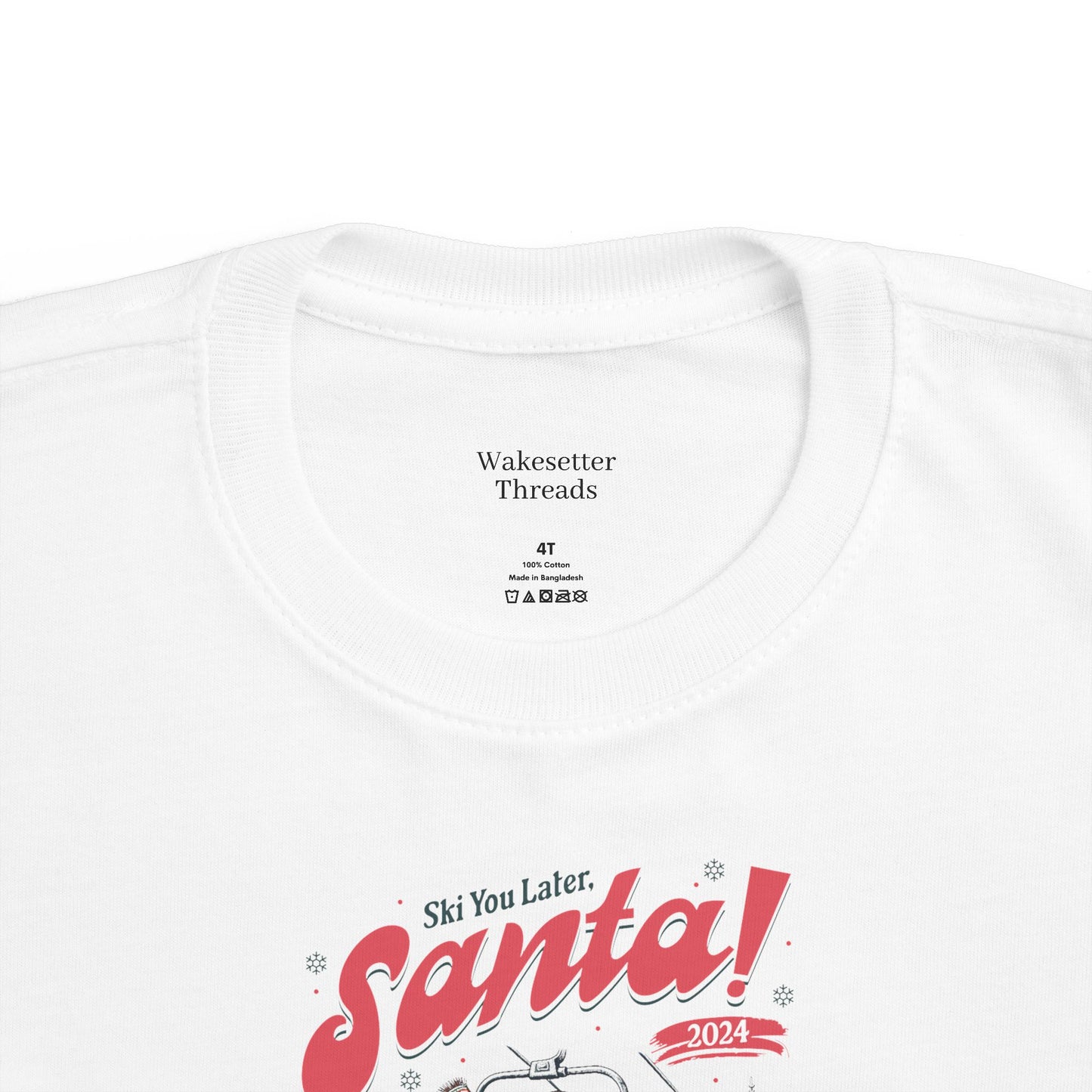 Toddler's Santa Ski T-Shirt