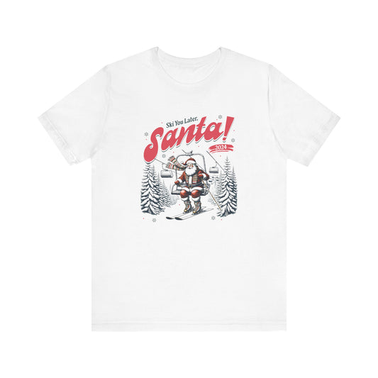 Adult Santa Ski T-Shirt